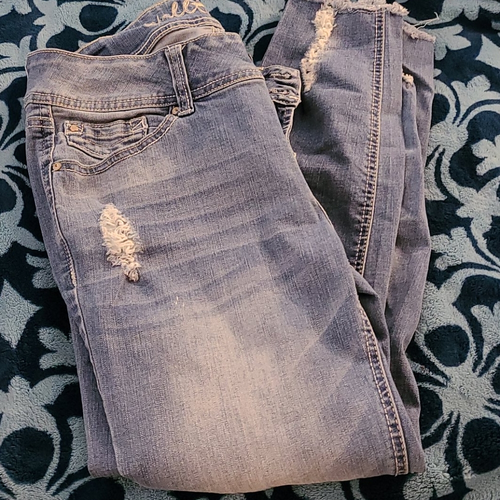 Juniors crop jeggings